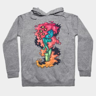 Cute and sweet magic Dryad with fire hair Hoodie